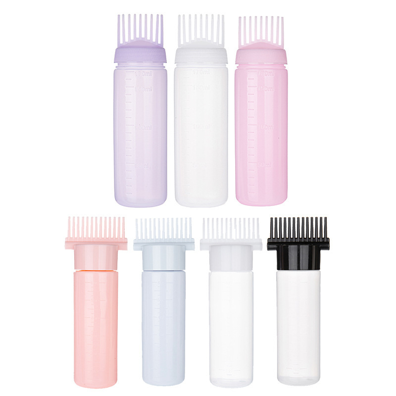 New Hair Care Comb Hair Coloring Bottle Household Shampoo Bottle Liquid Sub-bottling Hair Salon Beauty Tools Shampoo Bottle Dry Cleaning