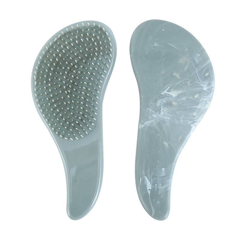 Huiyun Marble Massage Comb ins Style Soft Teeth Shun Hair Not Knotted Hair Comb Amazon Cross-border Plastic Comb