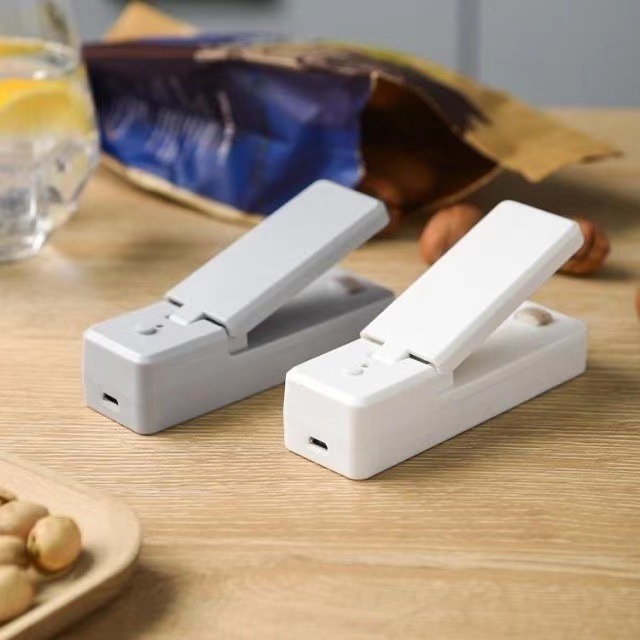 USB充電シーラーシーラーハンドプレスプラスチックシーラー小型家庭用スナックミニシーラー|undefined