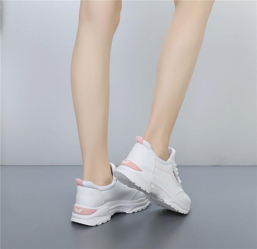 Women's Sneakers Sequin White Shoes Women's 2020 Spring and Autumn Breathable New Korean Style Height-increasing Travel Shoes Flat Running Shoes