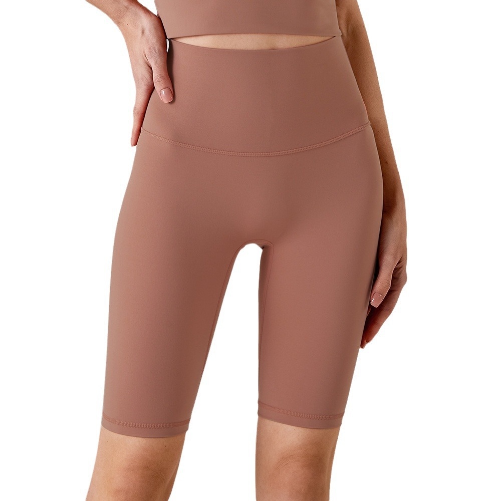 Sports Five Points Yoga Pants Women's Summer No Embarrassment Line Thin Tight Yoga Suit High Waist Hip Lifting Fitness Yoga Shorts