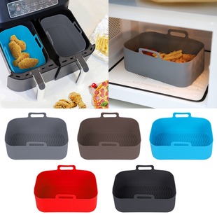 Square Air Fryer silicone Pot Round Air Fryer silicone Pot silicone Pad