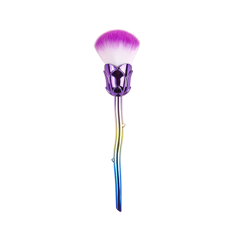 Single Rose Powder Brush Blush Brush Soft Hair Portable Multifunctional Makeup Brush High-end Beauty Tools