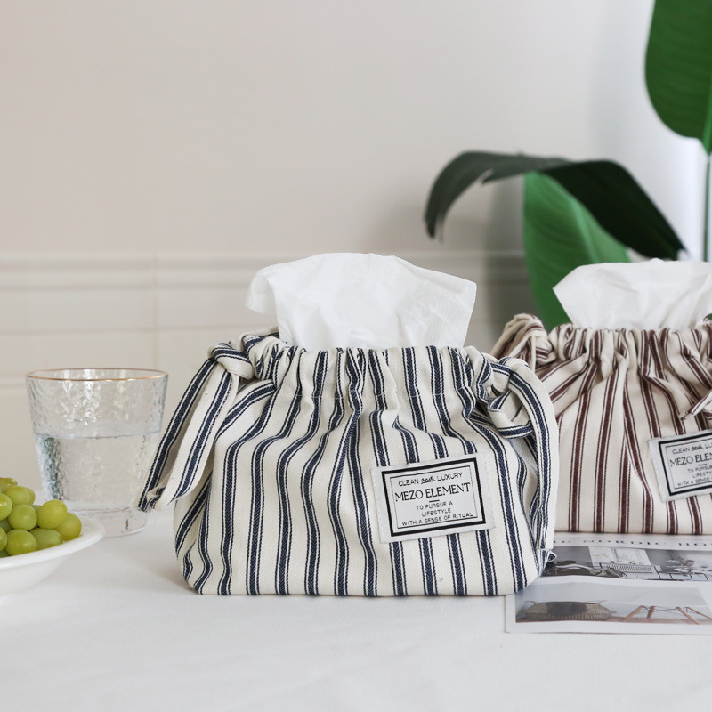 American elements Japanese-style simple tissue box decorative tissue box tissue creative storage bag household car Tissue Bag