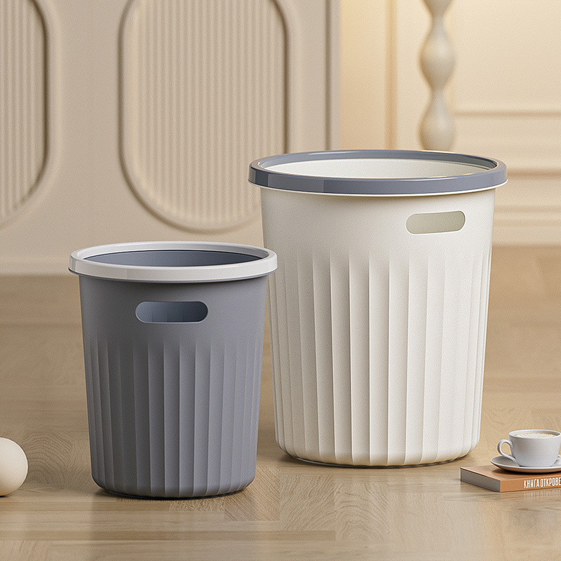 ins style household trash can high-looking kitchen large trash basket simple toilet toilet pressure ring paper basket