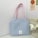 Pink shoulder strap blue heart-shaped vest bag