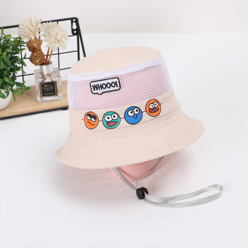 Children's Sunscreen Hat Spring and Autumn Boys' Baby's Sun Hat Girl's Fisherman Hat Baby's Summer Thin Mesh Sun Hat