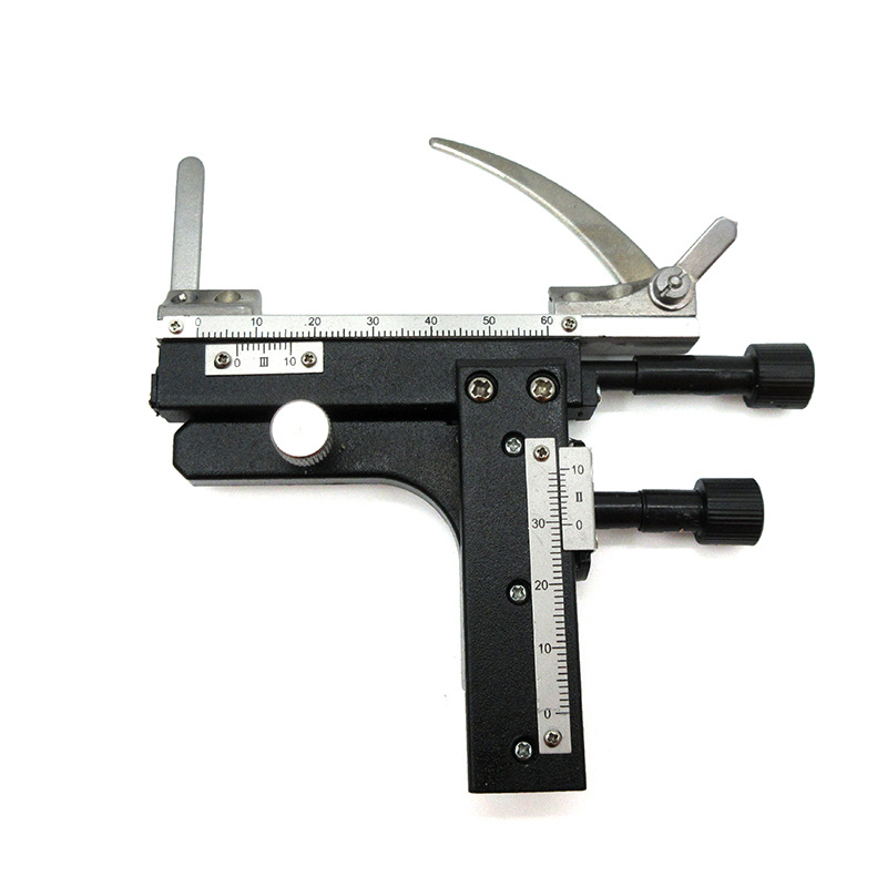 Biological microscope moving ruler specimen moving caliper two-dimensional ruler all-metal left and right adjustment ruler accessories platform
