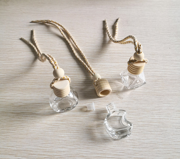 Bouteille de parfum de voiture, bouteille d'aromathérapie de voiture vide, pendentif de voiture créatif, pendentif de parfum suspendu, pendentif d'huile essentielle de voiture_voghion.com