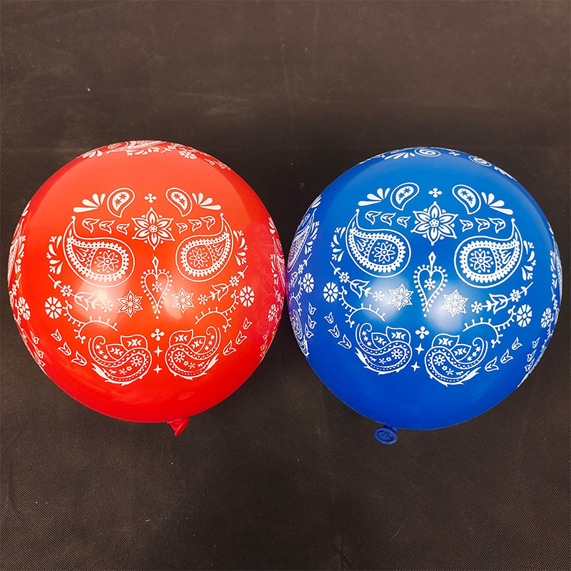 12 inch Cowboy Festival Balloon Calgary Stampede party decoration balloon Western cowboy latex balloon