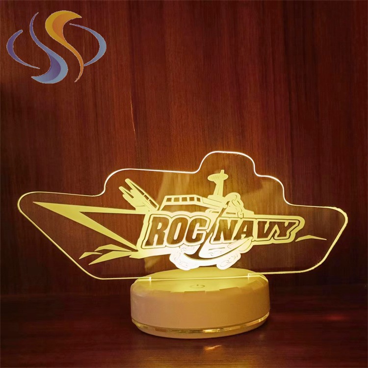 Colorful usb night light base bedroom atmosphere charging remote control touch bedside decoration advertising gift LED table lamp