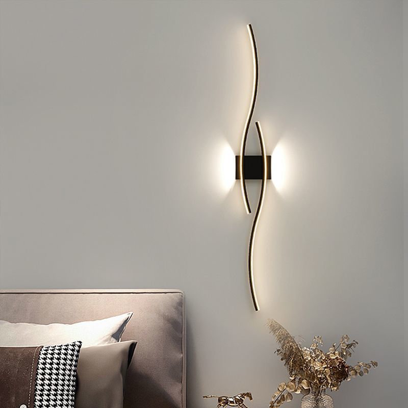 New Style Minimalist Wall Lamp Nordic Internet Celebrity Living Room Background Wall Grille Lamp Modern Simple Bedroom Bedside Lamp