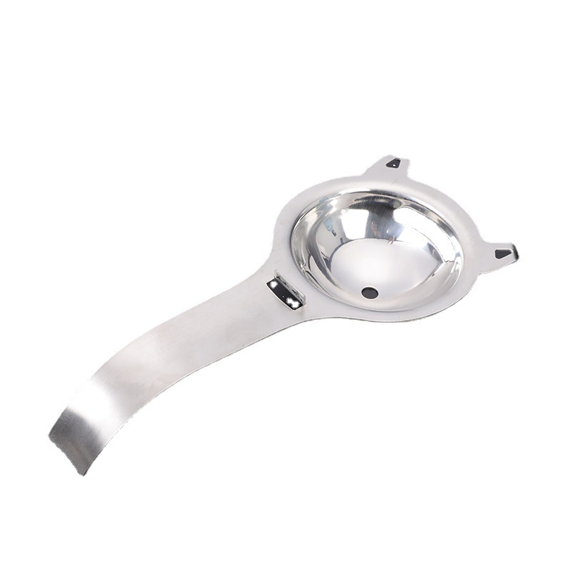 Egg yolk and egg white separator stainless steel egg separator egg separator household baking egg liquid filter egg leakage device