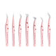 False Eyelash Tweezers High Precision Grafting Flowering Auxiliary Eyelash suit Stainless Steel Eyelash Clamp Tweezers