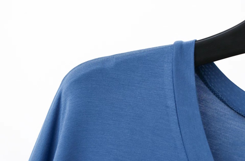 Vasaras jauna modāla vīriešu naktskrekla garas ceļgalu īsas piedurknes V veida kakla izgriezums vidēji garš halāts_voghion.com