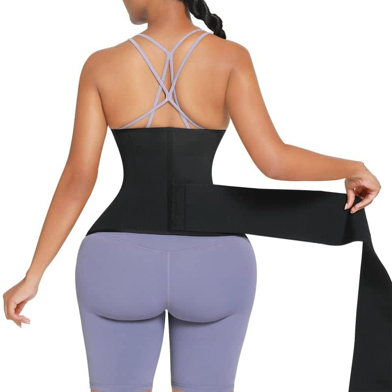 2023 cross-border women's postpartum repair 4m winding plastic waist abdominal belt waist trainer adjustable belt