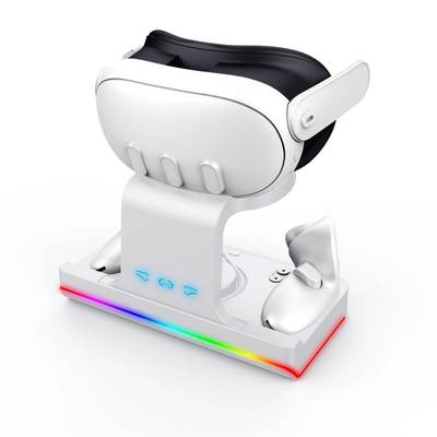 New Meta quest3 head-mounted charging base with colorful VR handle charging base quest3 game accessories