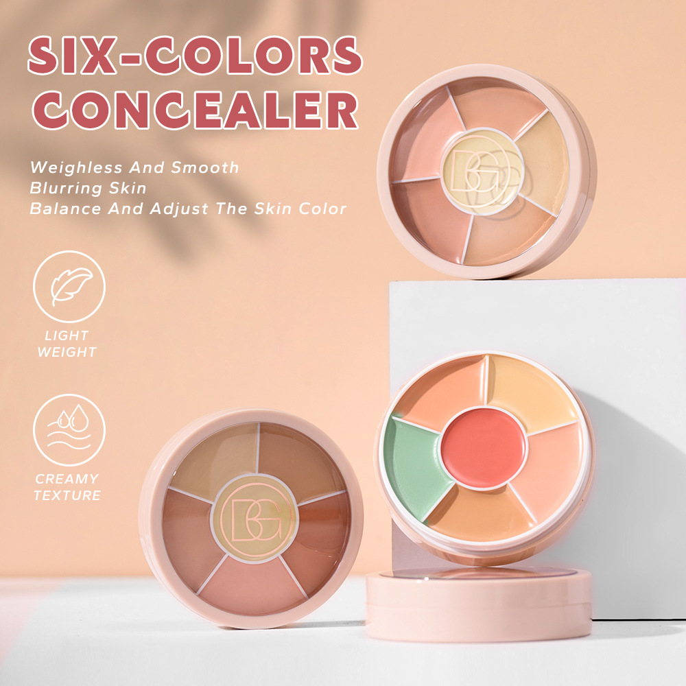 BEAUTY GLAZED 6 color concealer concealer plate cover dark circles acne marks que face spot repair