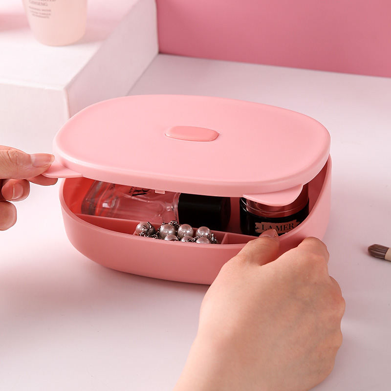 ins Style Storage Cat Otoscope Dressing Table Mirror Student Desktop Folding with Storage Box Makeup Makeup Princess Makeup Mirror