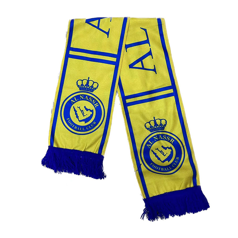 Football Fans Plush Scarf Premier League Club World Cup National Team Badge Scarf Decoration Cheer Gift Supplies