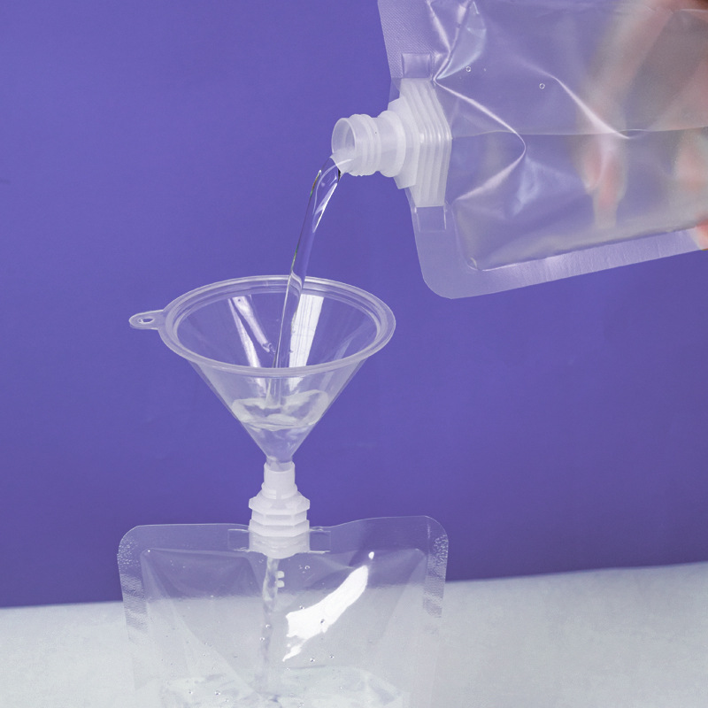 Transparent Concert Water Bag Disposable Music Festival Beverage Bag Self-standing Sub-pack Chinese Medicine Liquid Food Suction Nozzle Packaging