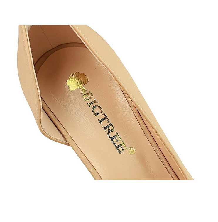 Slim side hollowed-out high heels for women slim heels super high heels rhinestone buckle single shoes_voghion.com