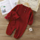 Baby Clothes Four-season Baby One-piece Suit Long Hayi Breathable Good Double-layer Yarn Climbing Clothes Children's Pajamas