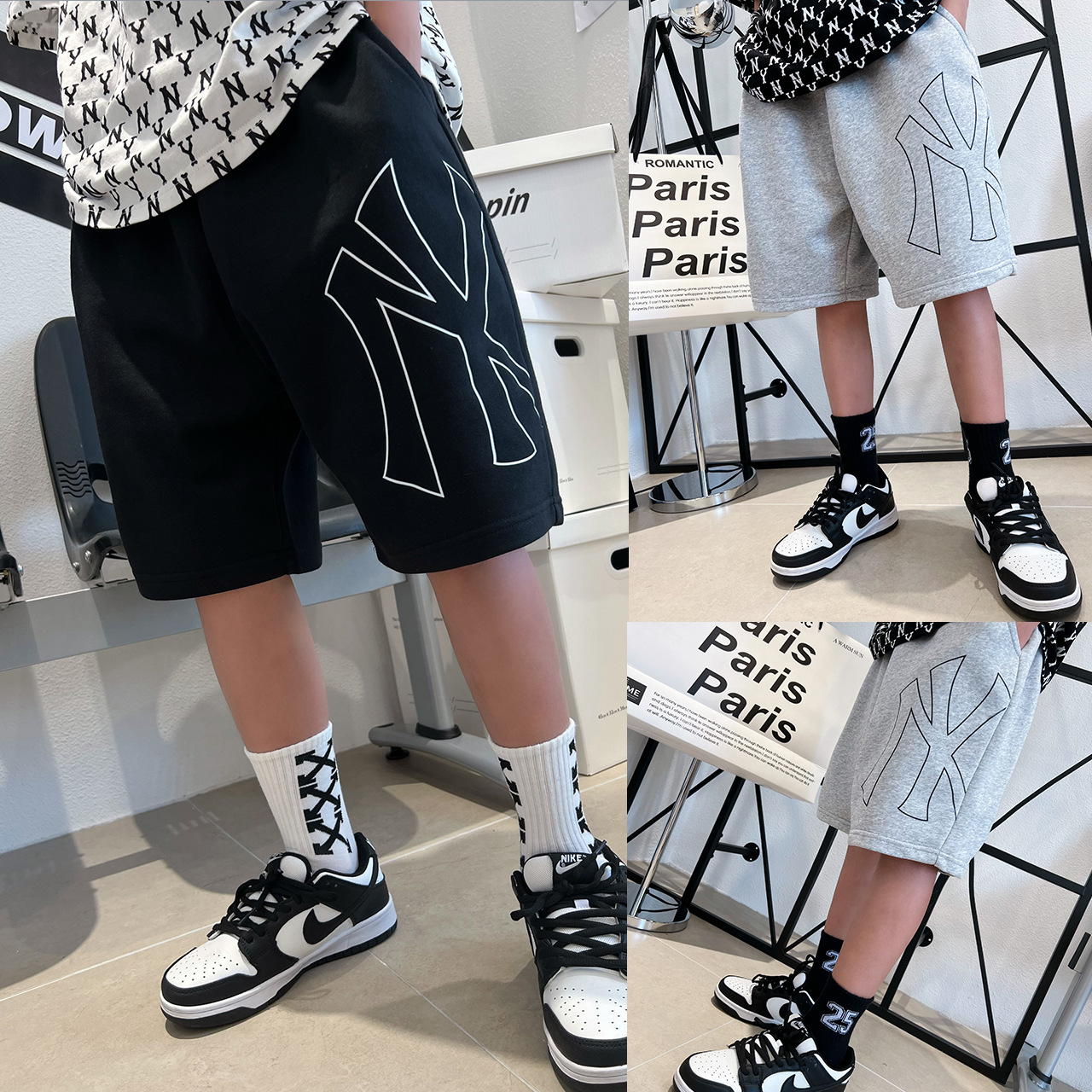 Foreign Trade Summer Boys' Shorts Big Children's Summer Pants Loose Casual Children's Pants Outer Wear Sports Pants Trendy