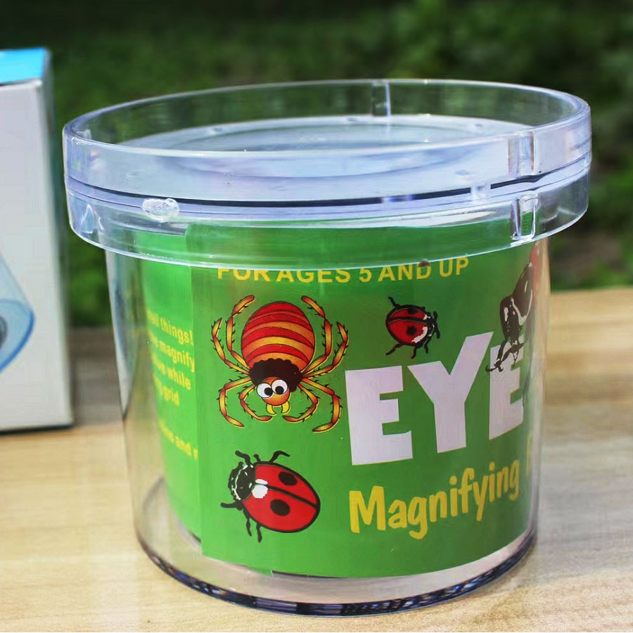 Insect observation box with breathable hole trapping box children insect magnifier feeding box outdoor exploration DIY toy