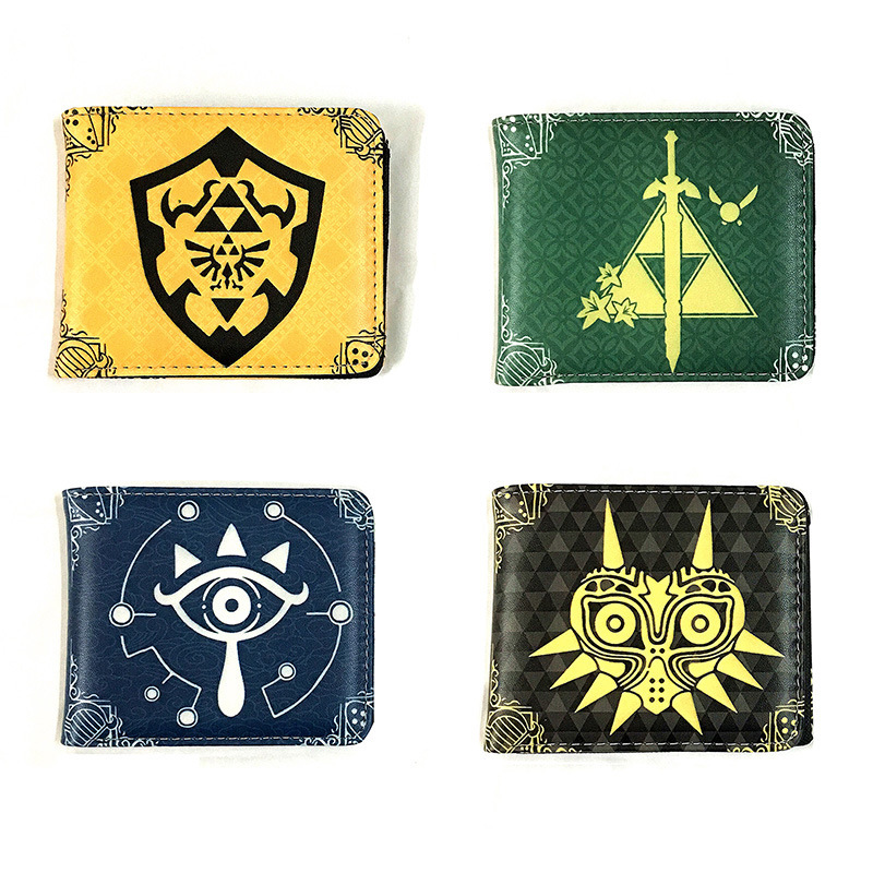 Foreign trade model Zelda legend short two-fold wallet game peripheral student Men's PU leather coin purse wallet