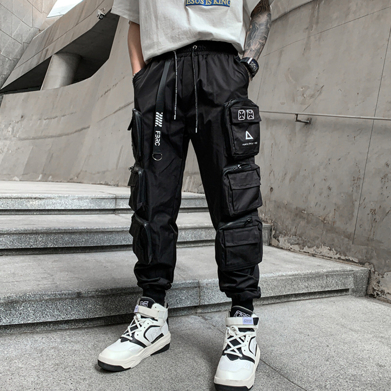 Wholesale spring and summer tooling function men's fashion brand ins toe casual Joker youth pants K913 P105