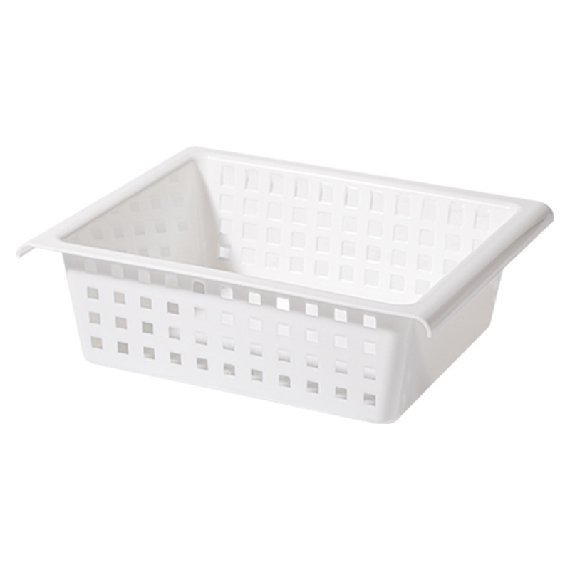 Japanese-style punch-free telescopic rod storage rack storage basket kitchen floor cabinet sink wardrobe layered multi-functional storage rack