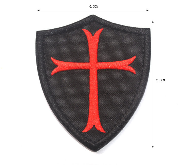 Haike Cross-border Source Europe Templar Crusader Velcro Embroidered Armband Tactical Morale Patch