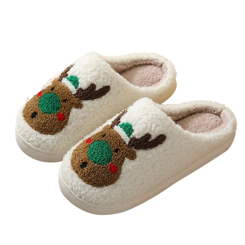 New winter cotton slippers home comfort Devil's eyes for men and women couples thick bottom warm indoor slippers wholesale