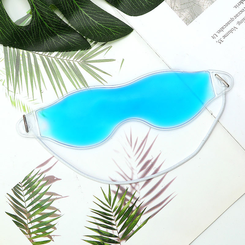 Amazon pvc cool sleep shading ice crystal eye mask summer cooling hot and cold compress gel ice eye mask