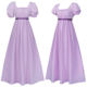 New Bridgeton Cos Retro Regency Dress High Waist Dance Dress Victorian Tea Dress