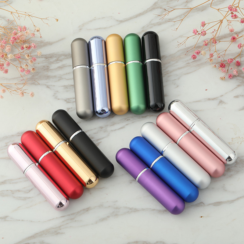 5ml perfume packaging bottle portable spray bottle hydrating spray bottle small sample anodized cosmetics packaging logo printing