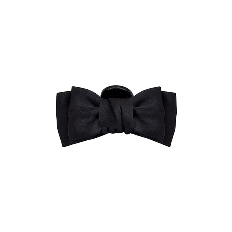 Black bow Princess head clip small size female side forehead bangs hairpin headdress Internet celebrity 2023 New