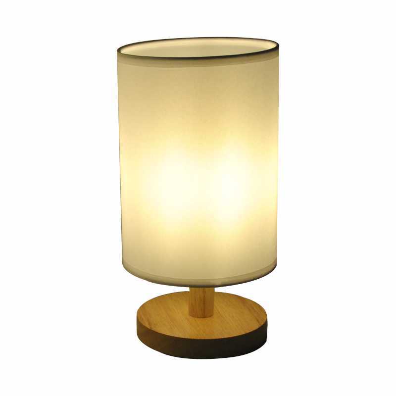 Solid Wood Table Lamp Nightlight Birthday Gift led Bedroom Bedside Modern Simple Solid Wood Creative Hotel Project