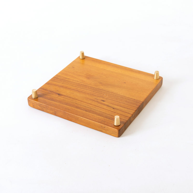 Craft Display Solid Wood Base Stone Decoration Wood Bonsai Basin Ornament Base New Chinese Style
