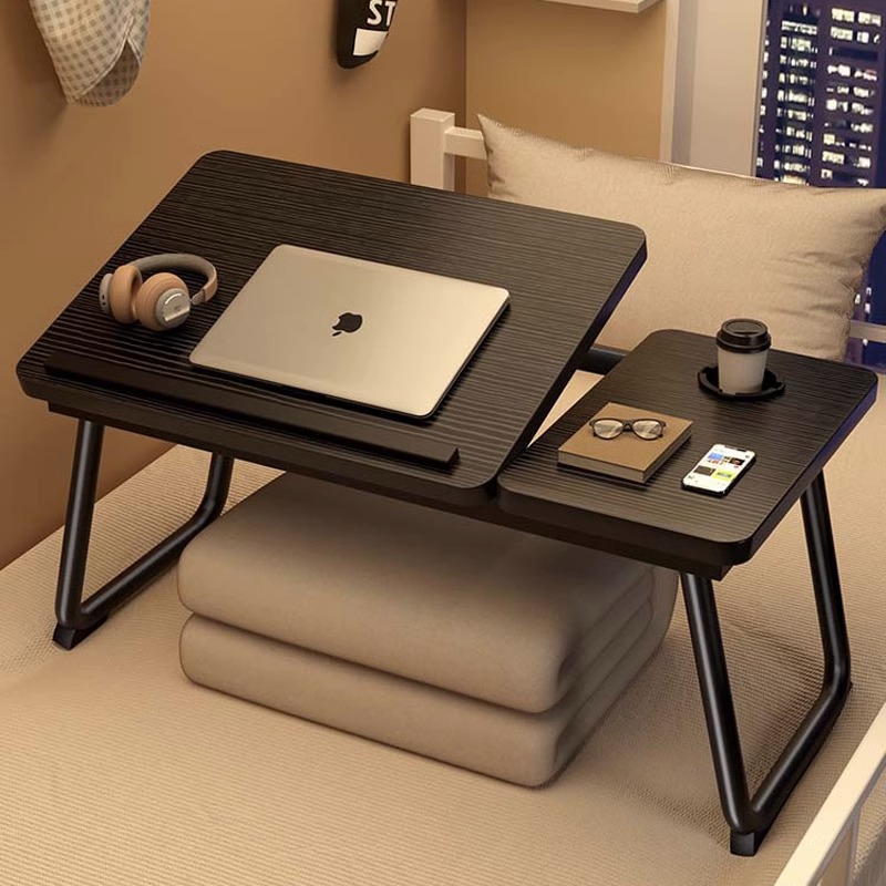 Bed small table dormitory student multi-functional study desk foldable laptop desk bay window table Board