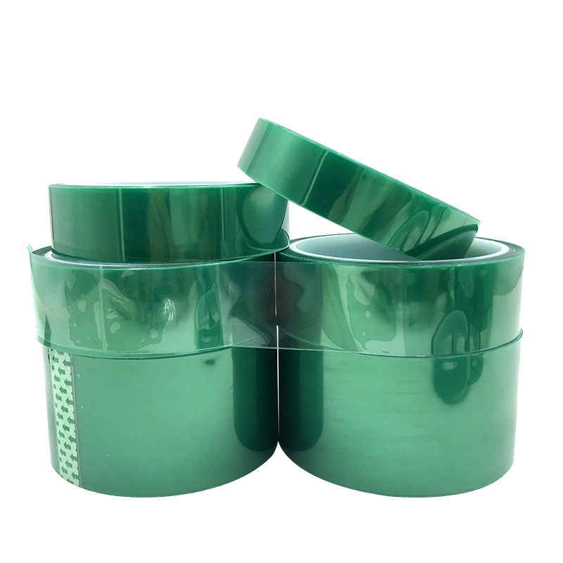 pet non-residual green high temperature tape electroplating silicone insulation tape car spray paint masking Green Glue