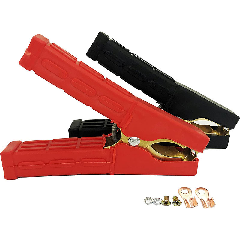 Accessories battery clip copper booster car fire line battery line clip connecting line large small size crocodile clip