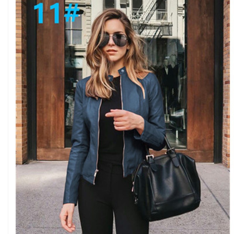 2022eBay Amazon explosions wish Europe and the United States new hot autumn and winter fashion leather suit coat women's clothing