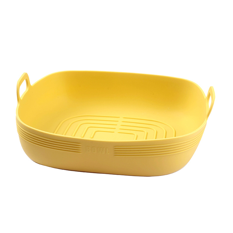 Air Fryer Bowl special silicone bowl baking bowl oven binaural high temperature resistant household baking tray round fruit salad bowl