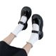 Mary Jane Small Leather Shoes Vintage Thick Sole Increased Loafers Women's 2024 New Casual Fashion All-match Niche Women's Shoes