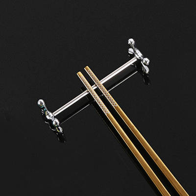 Hotel metal table chopsticks holder dining table chopsticks holder simple knife, fork, spoon holder tableware chopsticks holder dual-use chopsticks pillow