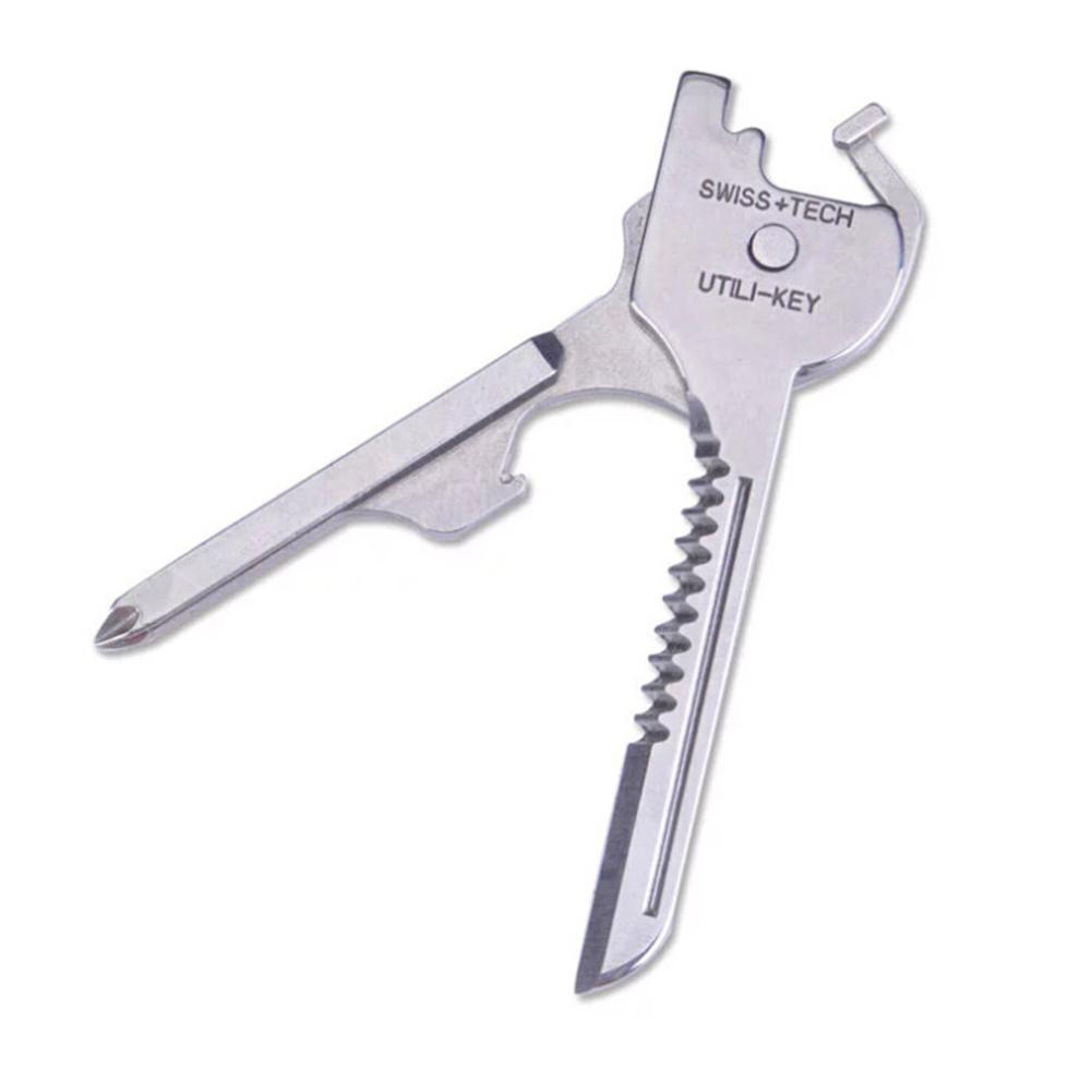 Outdoor Multi-functional keychain 6-in-1 Folding mini knife Swiss multi-functional tool portable screwdriver