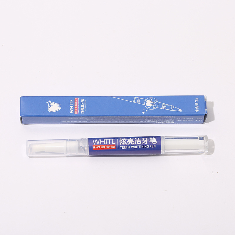 Factory direct wholesale WHITE dazzle bright teeth cleaning pen rotating beautiful tooth Pen tooth pen gel tooth pen