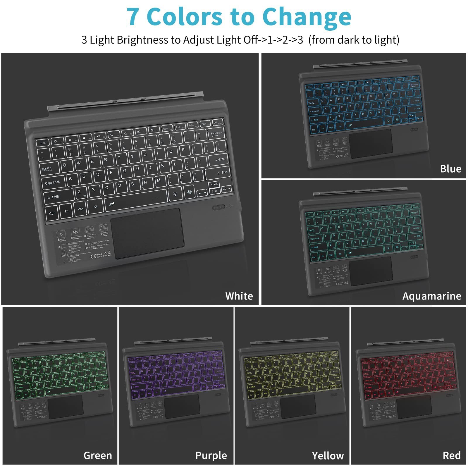 for microsoft surface bluetooth keyboard pro789 touch keyboard surfaceGo123 tablet keyboard shell